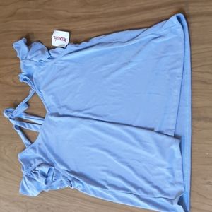 Blue Short Sleeve Top